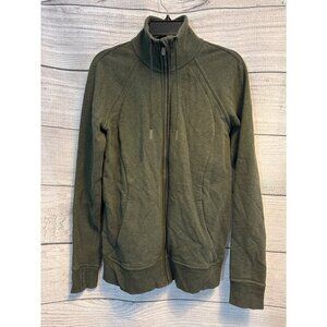 Lululemon Hudle and Hustle Jacket Heathered Camo Green Size 8